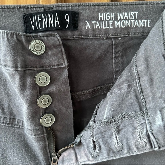 Vienna Jeans Grey Skinny Jeans High Waist Casual Denim - Size 9 - Picture 3 of 15